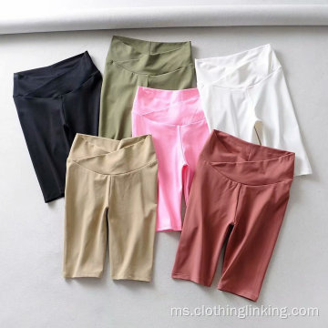 Workout Tinggi Pinggang Yoga Running Shorts